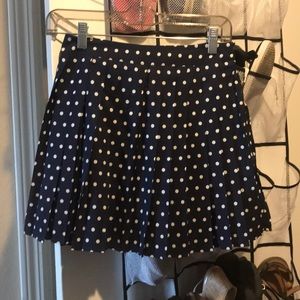 Blue Polka Dot Skirt